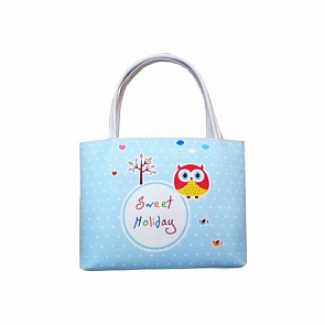 Сумочка для девочки Совушка голубая, 23 см. (Msn Toys, 5148101)